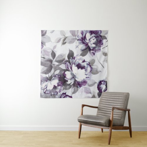 Scent of Plum Roses Tapestry