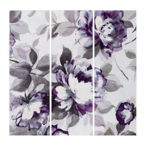 Scent of Plum Roses Triptych