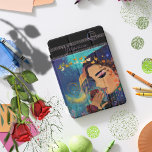 Scent of Roses iPad Mini Cover<br><div class="desc">Enjoy this whimsical artwork on your iPad cover featuring a woman with roses at night when everything turns dark and blue,  the colors come out under the moonlight. Make it yours,  and customize it with your name. It would make a great gift for someone who likes art.</div>
