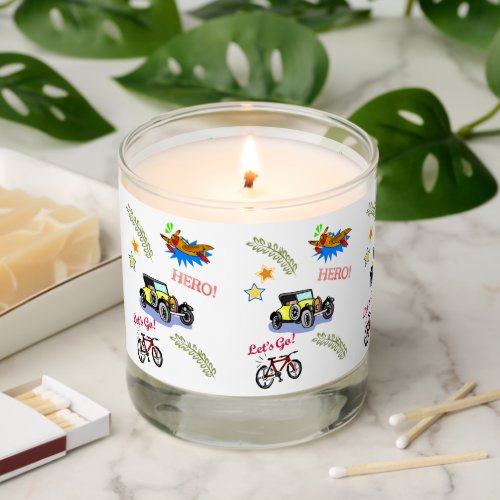 Scented Candle Hero Bicycle Car Airplane 