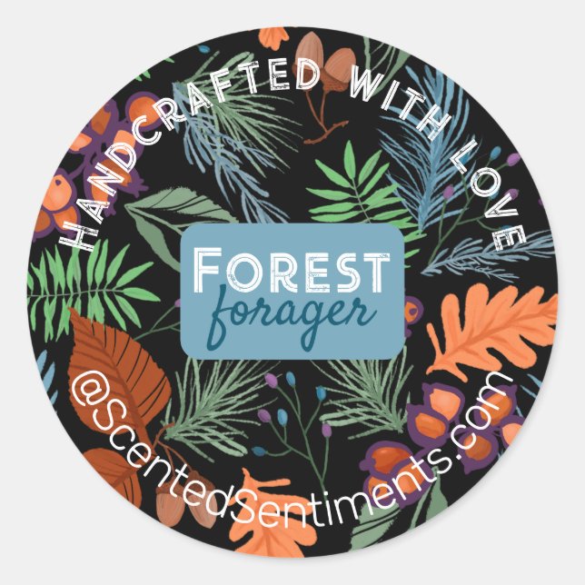 Scented candle maker product labels.Customizable  Classic Round Sticker (Front)