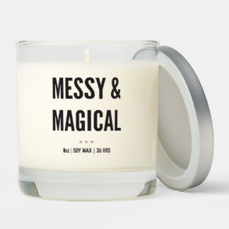 Scented Candle Messy & Magical Mom Gift Single Mom