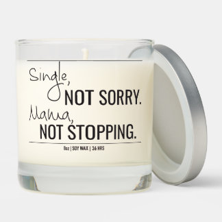Scented Candle Single Mom Gift, Solo Mom Motivatio