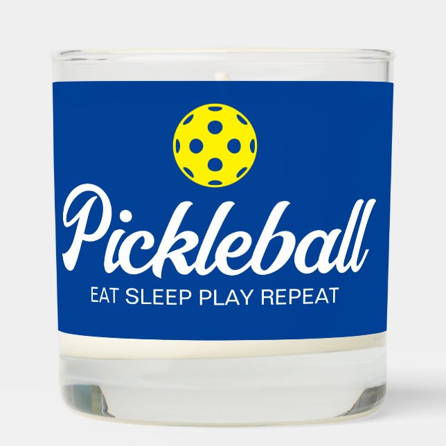 Scented candle with funny pickleball quote (Right)