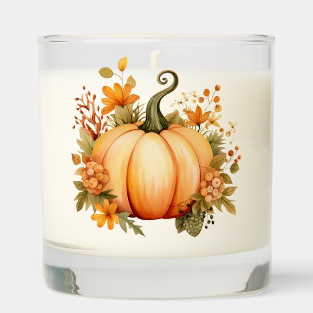  Scented Candle With Lid-Peony Fragrance. (Front)