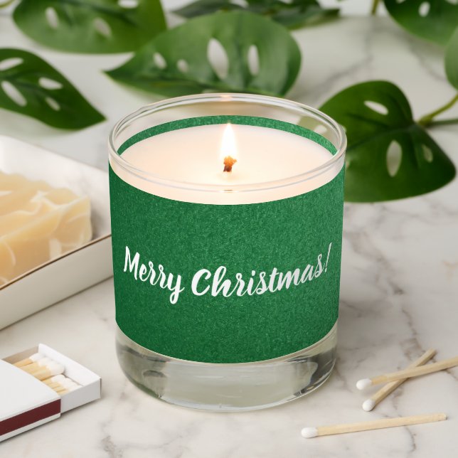 Scented Candles for the Holidays Green (Lit)