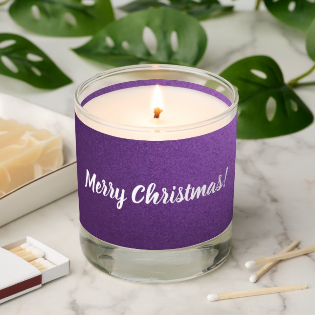 Scented Candles for the Holidays Purple (Lit)