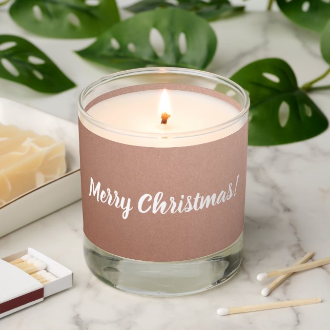 Scented Candles for the Holidays Rose Gold (Lit)