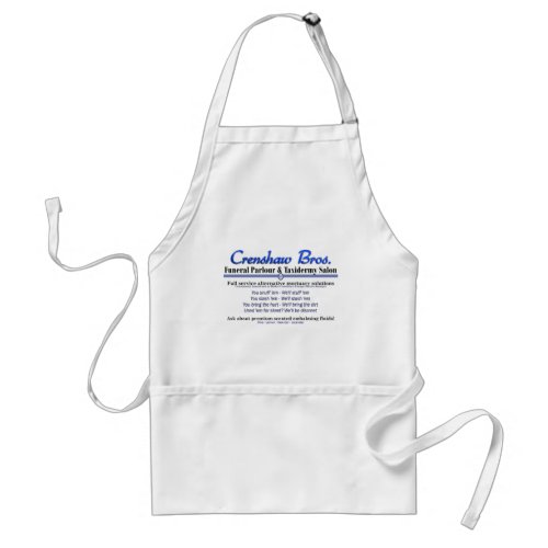 Scented Embalming Fluids Adult Apron