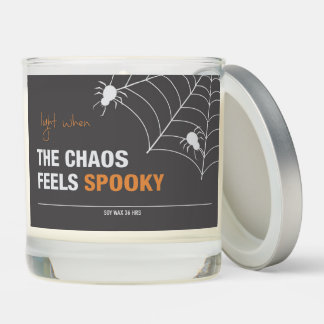 Scented Halloween Candle Chaos Gift for Parents