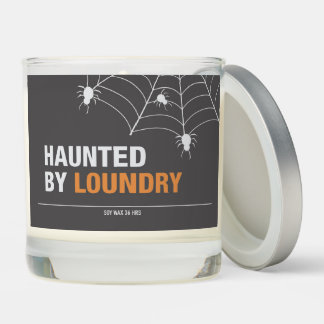 Scented Halloween Candle Haunted by Loundry