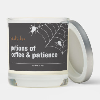 Scented Halloween Candle Potions of Coffee