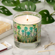 Scented Jar Candle - Aqua Flowers