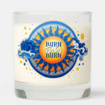Scented Jar Candle- Customizable Celestial Sun
