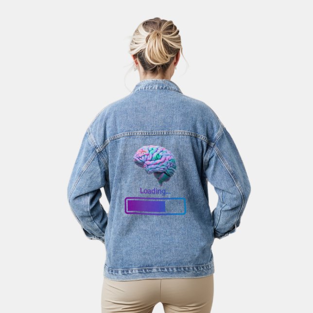 Scented Jar Candle Denim Jacket (Model)