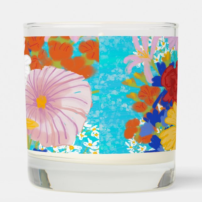 Scented Jar Candle Fantasy Floral (Left)