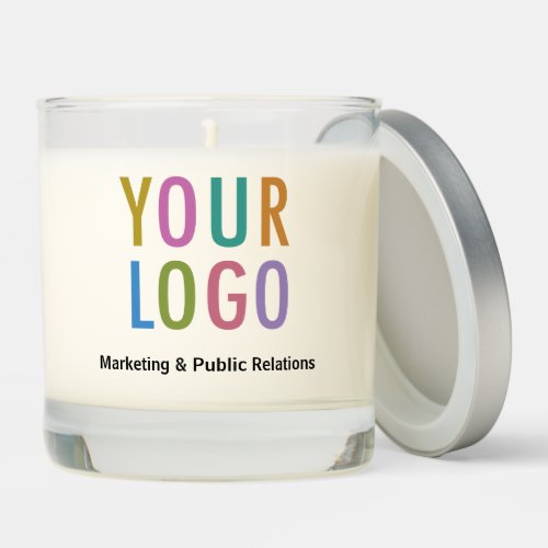 Scented Jar Candle with Lid Custom Business Logo 