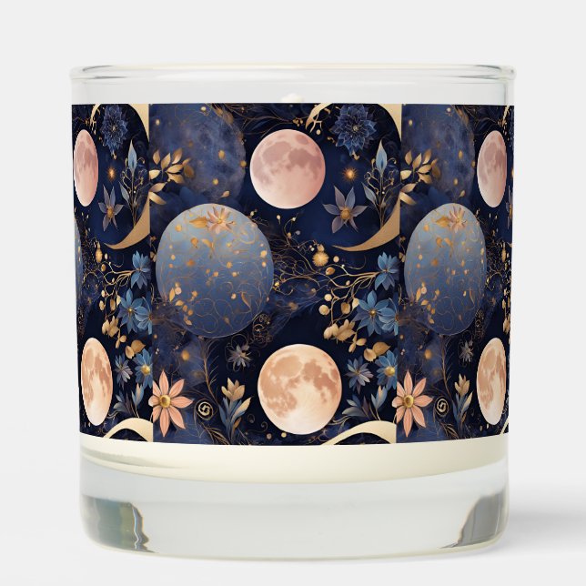 Scented Jar Candle with Planet design  (Front)