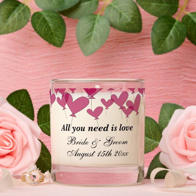 Scented wedding candle with pleasant fragrance (Wedding)