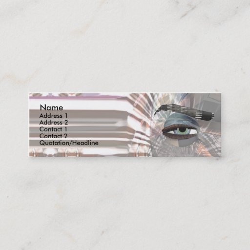 Customizable Sceye - Skinny Business Card Templates