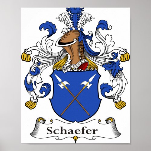 Schaefer Coat of Arms 8x10 Poster