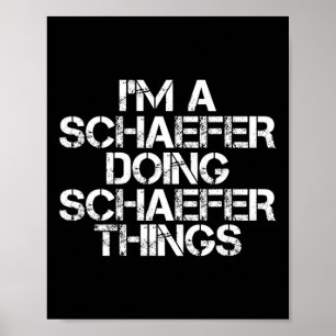 Schaefer Funny Surname Family Tree Birthday Reunio Poster