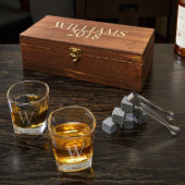 Schaefer Whiskey Stones With Monogram Shot Glasses (Front)