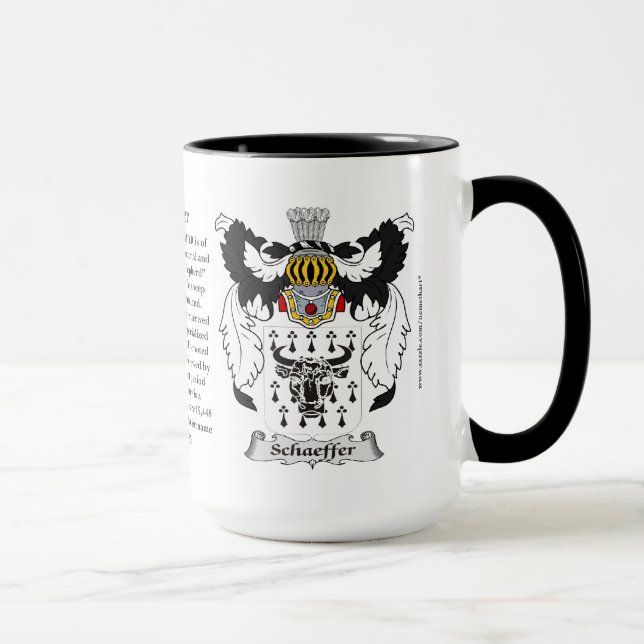 Schaeffer Family Coat of Arms Mug (Right)
