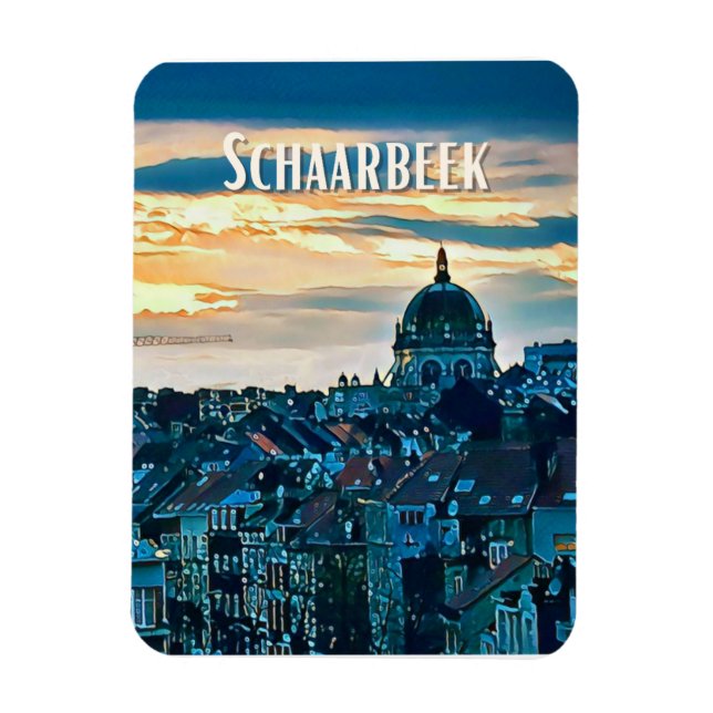 Schaerbeek Belgique Photo Vintage  Magnet (Vertical)