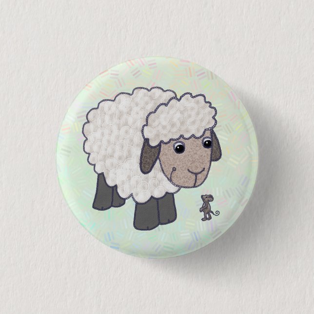 Schaf und Maus Button (Front)