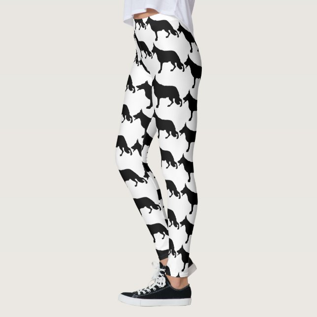 Schäferhund Schwarz Pur Leggings (Left)