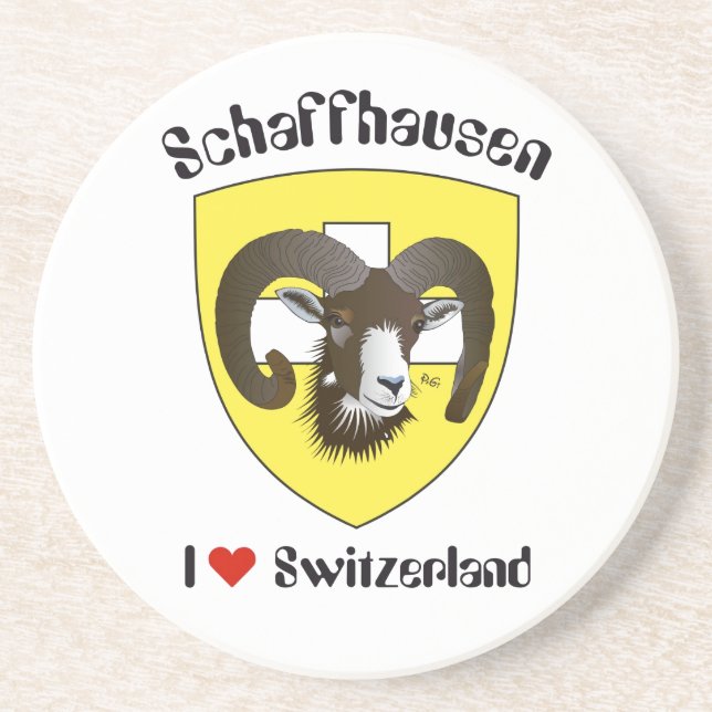 Schaffhausen Schweiz Bierdeckel Drink Coaster (Front)