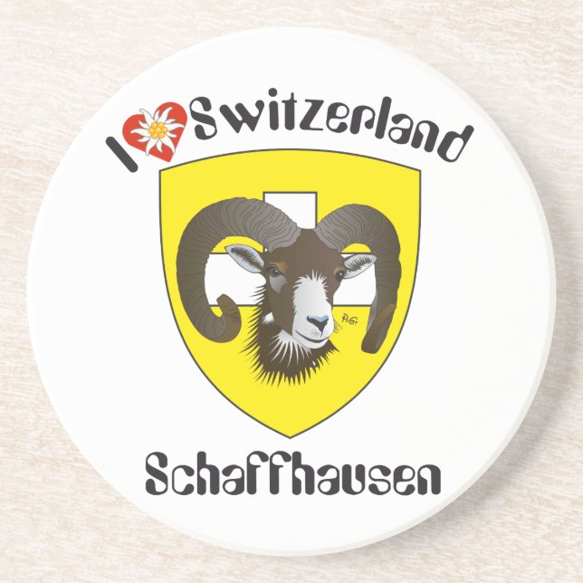 Schaffhausen Schweiz Bierdeckel Sandstone Coaster (Front)