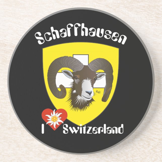 Schaffhausen Schweiz Bierdeckel Sandstone Coaster (Front)