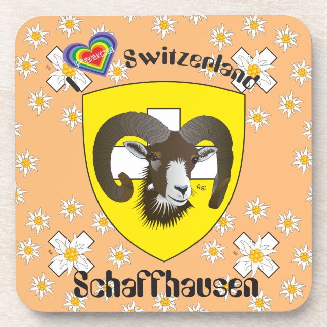 Schaffhausen - Schweiz - Suisse - Svizzera Beverage Coaster (Front)