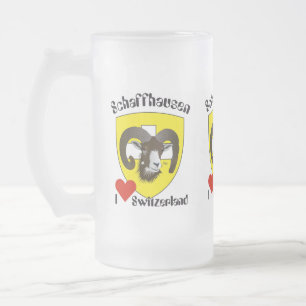 Schaffhausen Schweiz Suisse Svizzera Tasse Frosted Glass Beer Mug