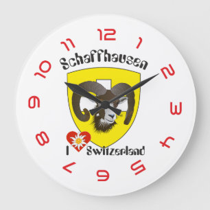 Schaffhausen - Schweiz - Suisse - Svizzera Uhr Large Clock