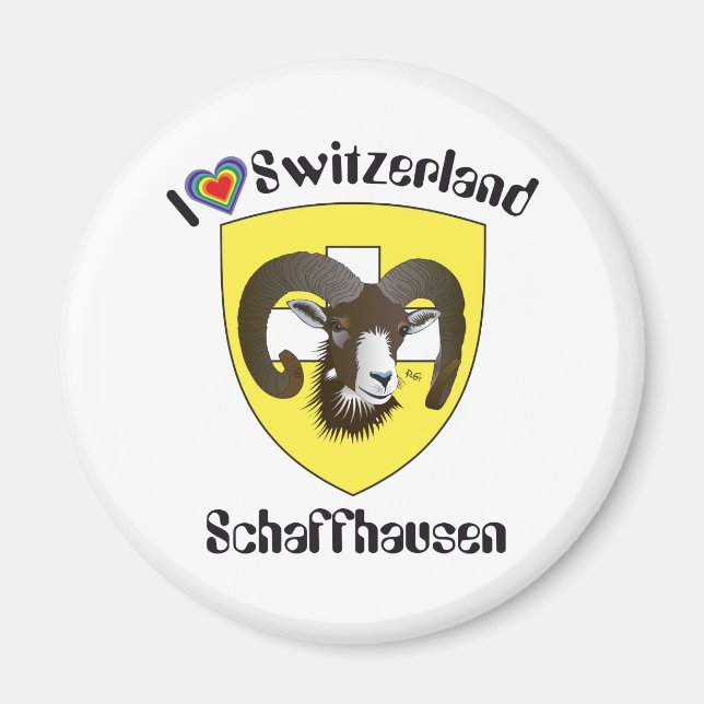Schaffhausen Schweiz Suisse Svizzerland Magnet (Front)