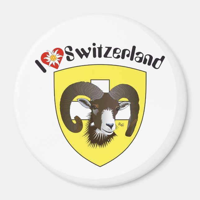 Schaffhausen Schweiz Suisse Svizzerland Magnet (Front)
