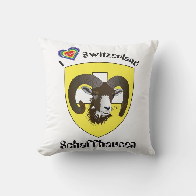 Schaffhausen Switzerland Kissen Throw Pillow (Front)
