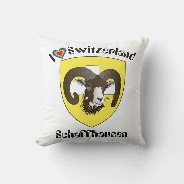 Schaffhausen Switzerland Kissen Throw Pillow (Front)