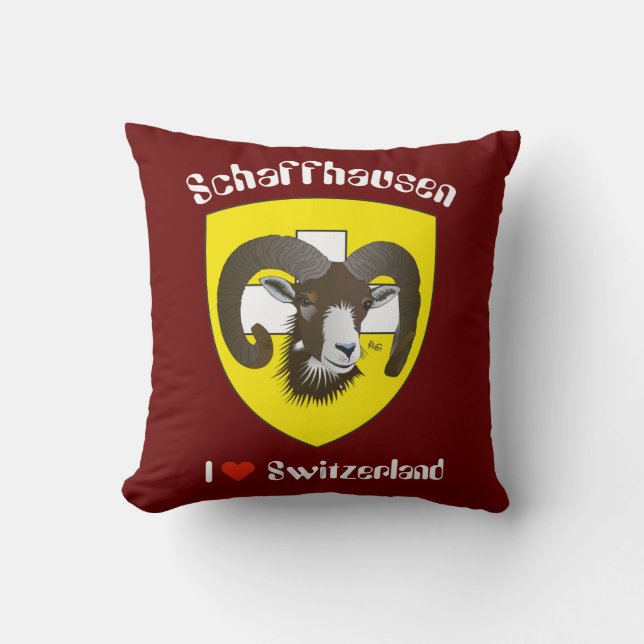 Schaffhausen Switzerland Kissen Throw Pillow (Front)