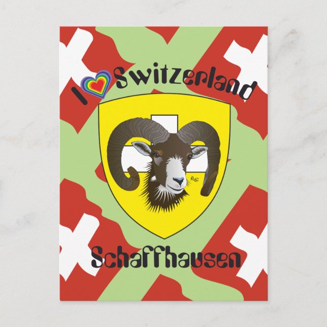 Schaffhausen Switzerland postcard (Front)