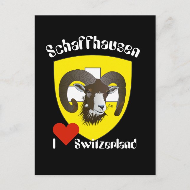 Schaffhausen Switzerland postcard (Front)