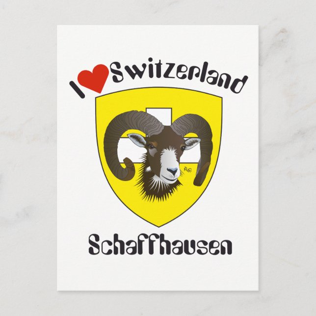 Schaffhausen Switzerland postcard (Front)