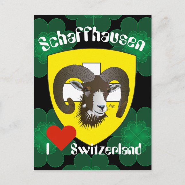 Schaffhausen Switzerland postcard (Front)