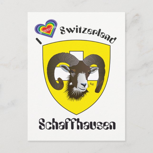 Schaffhausen Switzerland postcard (Front)