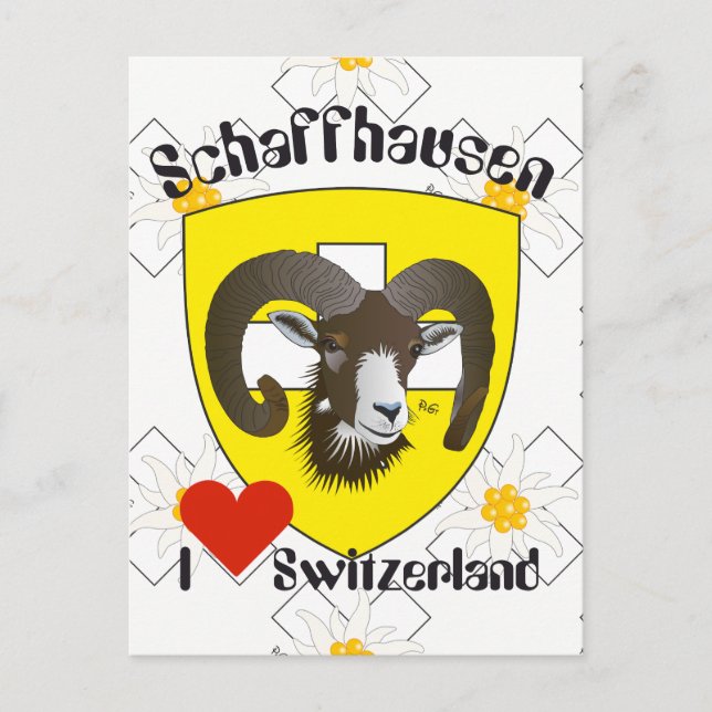 Schaffhausen Switzerland postcard (Front)