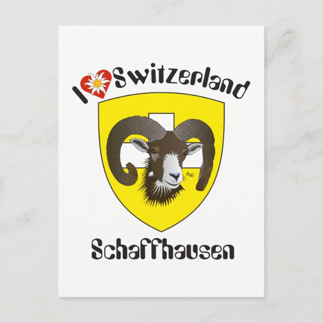 Schaffhausen Switzerland postcard (Front)