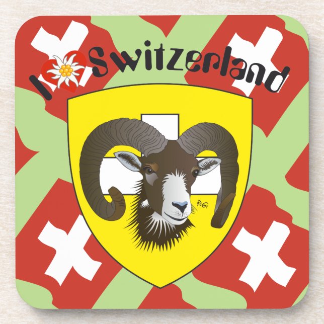 Schaffhausen - Switzerland - Suisse - Svizzera Beverage Coaster (Front)